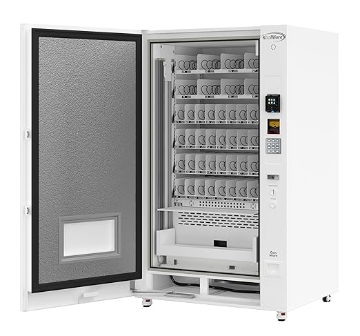KoolMore 45 in. Commercial Freezer Ice Cream Vending Machine with 44 Slots, Ample 49 in. Touch Display, Bill Acceptor and Credit Card Reader in White