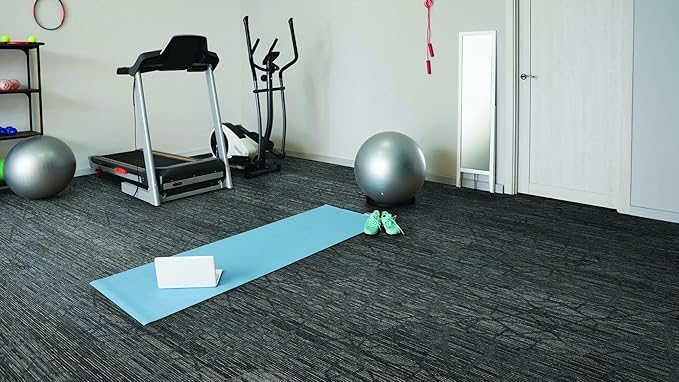 Mohawk Advance 36" x 12" Berber (Loop pile), 0.11" Pile Height, Carpet Tile, PET Fiber, Vintage Row Color, (24 Tiles), (72 sqft/carton)