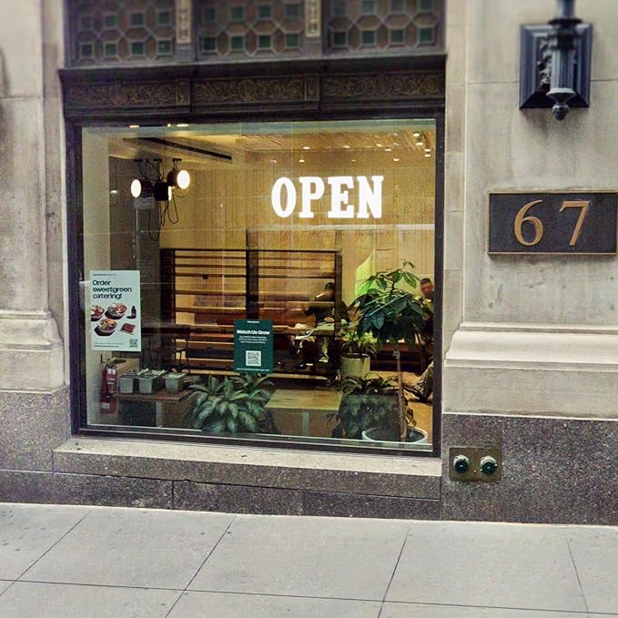 30"x10" Large LED Open Signs for Business Super Bright Unique Design White Open Sign with Hanging Installation for Window Stores Bar Hotel Retail Shops Salon Restaurant Office