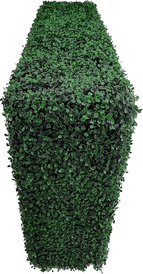 AGPL Artificial Hedge Wall Without Planter, Outdoor or Indoor Decorative Privacy Wall, Great for Balcony, Patio, Deck, TOP Cover Panel is Included ... (48" W*12" D*32" H)