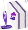 40 Counts Disposable Mop Pad Refills for Swiffer Wet Pads Refill, Replacement for Swiffer Wet Jet Pads Disposable Wet Jet Hardwood Floor Spray Mop Pads Refills, Thickness & Absorbent