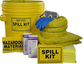 AWF PRO 20 Gallon Battery Acid Spill Kit, 59 Pieces – 20 gal DOT Approved Drum, Socks, Pads & Pillows, & Accessories