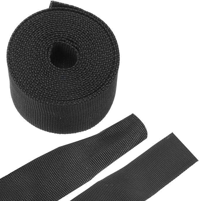 MECCANIXITY Braided Cable Sleeves Heat Shrinkable Fabric Sleeving, 1 3/8" 10ft Black 2:1 Ratio Heat Shrinkable Cord Protector for Harness Cable, Network Cable Protection, Cable Management