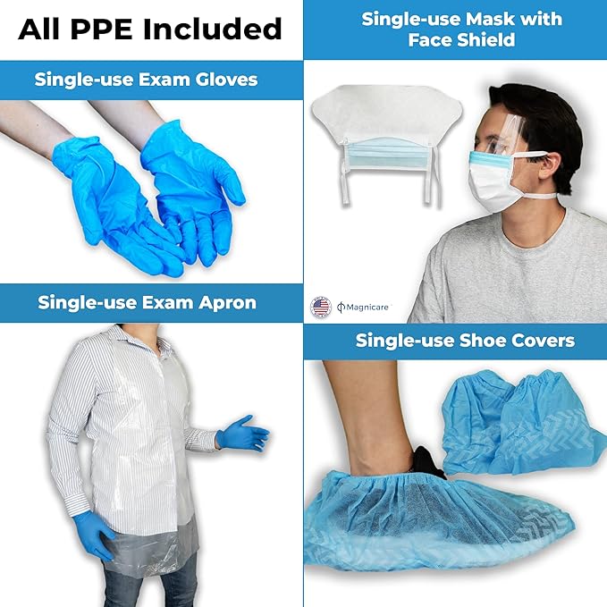 Bloodborne Pathogen & Vomit Cleanup Kit 2pack- Be OSHA Compliant| First Response Spill Kit for Bodily Fluids | Bodily Fluid Clean Up Pack| Ideal for Schools, Restaurants & Retirement Homes-2pack