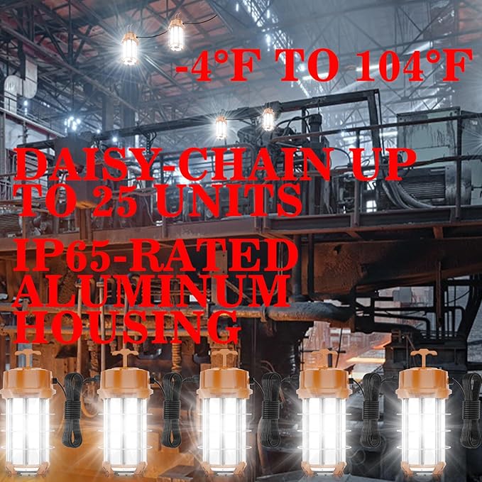 NS 280W LED Work Light 42,000 Lumens 5000K Construction High Lumens Super Bright Durable Temporary Job Site Lighting