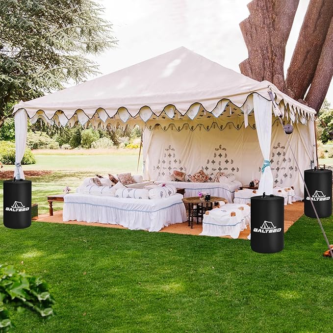 Canopy Water Weight Bag,220 LBS Water Tent Weights Set of 4 Leg Weights for Pop Up Canopy,Canopies,Tent,Gazebo,Black