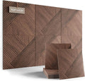 Large Felt Bulletin Board,Cork Board Alternative 70.87'' x 47.24'' Art Acoustical Wall Panels-6 Pack with 60 Adhesive Tabs,for Recording Studio/Home Offices-Walnut/Diamond