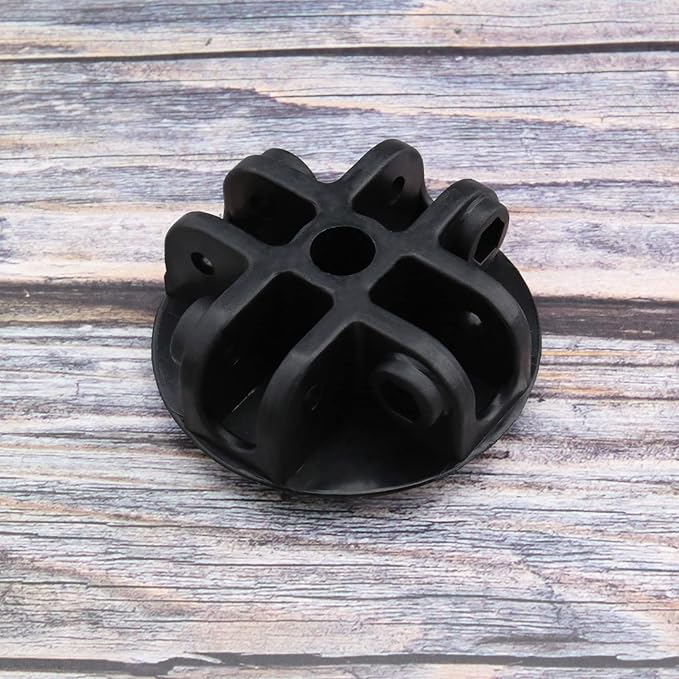 eMagTech 4-Way Roof Centre Bracket Canopy Connector Joint for Gazebo Tent Circular Apex Bracket Gazebo Tent Replacement Accessories Plastic Black