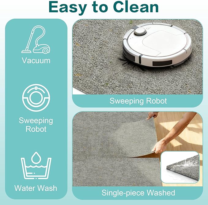 jxgzyy Soft Carpet Tiles 20×20 Inch, 0.38'' Padded Carpet Squares, Non-Adhesive Carpet Flooring with Textured Silicone Back, Easy DIY Soft NylonTiles for Home Gym, 12 Pcs/32.3 Sqft