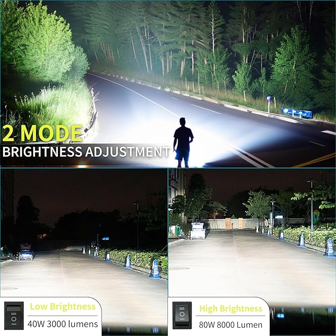 Work Light for Ryobi 18V Battery,84W 8000LM Portable Cordless Floodlight with USB&Type C Charging Port for Emergency Lighting,LED Spotlight for Camping,Fishing,Workshop