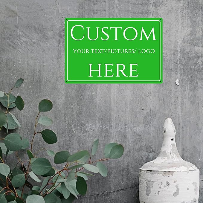 Custom Sign,make your own sign custom，front door sign, be right back,Customize for Office, Business, Workplace, office, Home, Delivery Signs,Double-sided(18 * 14 Inch)