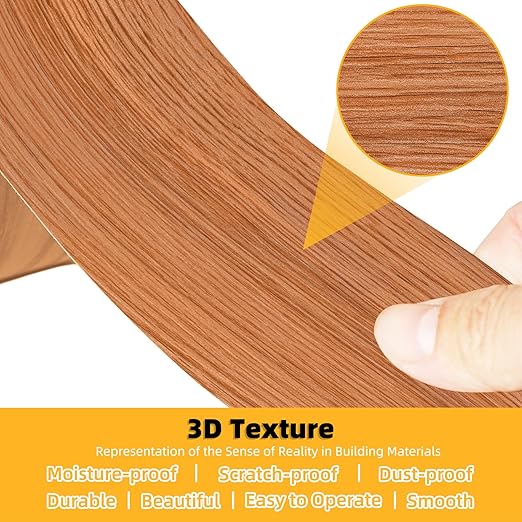 GSCIT Club Wood Grain Repair Tape, 24 inch X 25ft Self Adhesive Red Oak Grain Repair Patch for Tables, Chairs, Baseboards, Doors, Windows, Floors, Handicraft DIY.