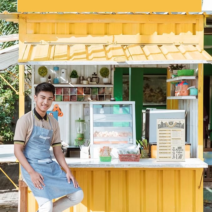 Qilery 8 Pcs 11 x 17 Inch Acrylic Sign Holder Clear Display Stand Frame Table Top Slant Back Plastic Sign Holder Flyer Document for Menu Workers Teachers Office School Desktop