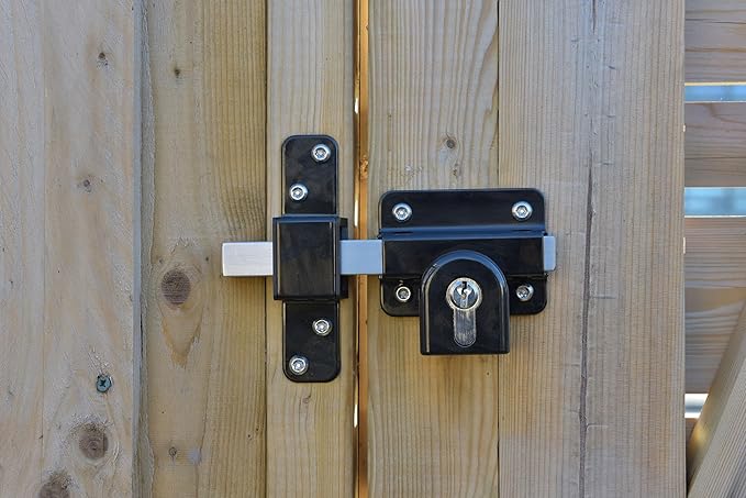 GateMate 2”(50mm) Double Locking Long Throw Lock, High Security, Stainless Steel, Corrosion Resistant, Ideal for Doors and Gates, Robust and Durable Locking Mechanism.
