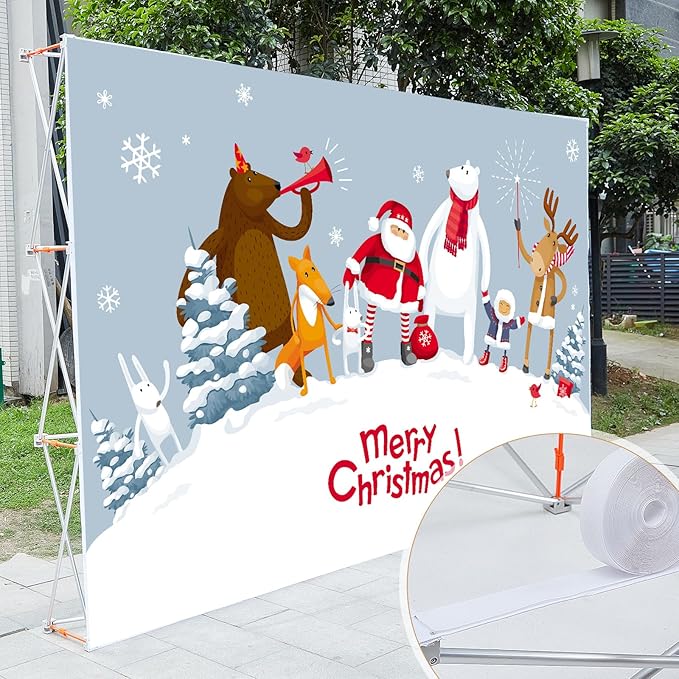 7.38 x 7.38 ft Portable Pop up Display Stand Trade Show Backdrop Tension Booth Collapsible Trade Show Booth for Exhibit, Conference, Weddings, Party, Collapsible Space Truss (Frame Only)