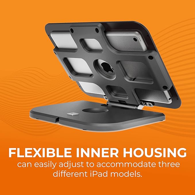 Gumdrop POS Anti-Theft Security Retail Kiosk Stand for iPad with Flip Versatility for Desk or Wall Mount - Office Business & Commercial