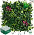 Boxwood Roll Panels, Grass Wall 20"x20"(8PCS), Grass Backdrop, Privacy Screen, Sun Protected Green Wall Decor for Outdoor, Indoor, Garden, Backyard and Décor