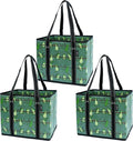 BeeGreen Large Waterproof Reusable Bags Christmas Heavy Duty Shopping Tote for Groceries Pool Gift with Webbing Handles