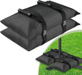 Esmorah Umbrella Base Weights Sand Bags, 2 Pack 65lbs Fillable Weight Bags to Hold Things Down, Black Weighted Base Sandbags for Outdoor Furniture Patio Cantilever Umbrellas Stand (Without Sand)