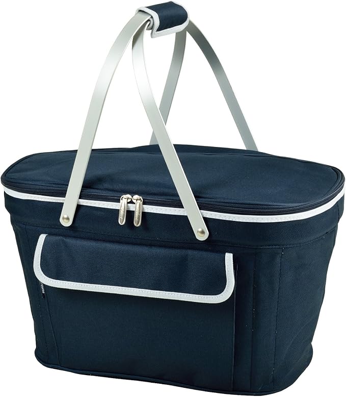 Picnic at Ascot Patented Insulated Folding Picnic Basket Cooler- Designed & Quality Approved in the USA