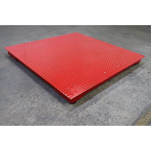 Liberty LS-900-USA Industrial 4’ x 4’ Digital Floor Scale, Accurate 48" x 48" Pallet Scales for Warehouse or Shipping Weighing- Black (Made in The USA) (2500 lbs x 0.5 lb)