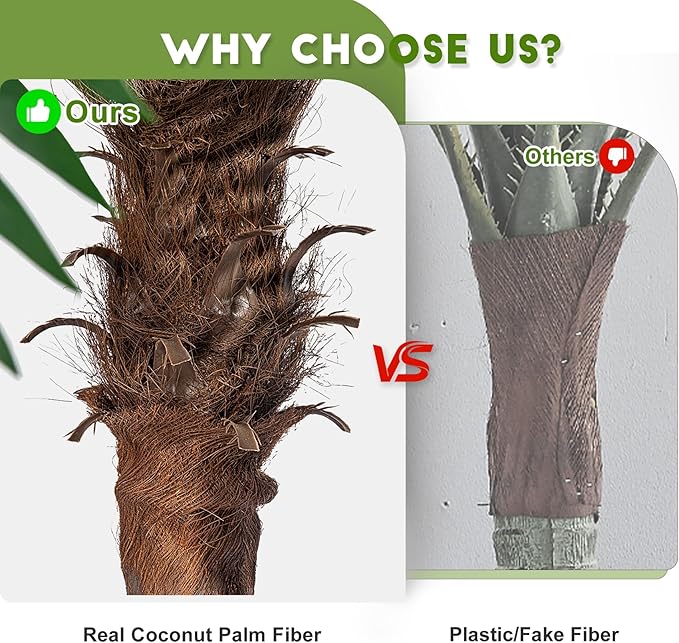 9FT Large Artificial Palm Tree Big Faux Tropical Phoenix Trees Indoor Outdoor Realistic Floor Plants Tall Fake Plant for Home Living Room Office Decor Porch Outside Patio arboles para decoracion