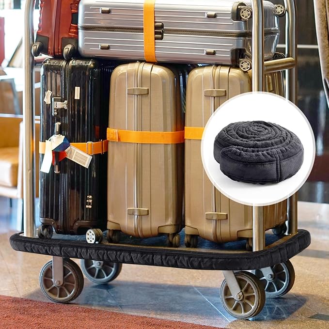 Bellman Cart Bumper Guard and Wall Protector Hotel Luggage Cart Bumper Collision Protector Cover for Airport & Travel Accessory Indoor & Outdoor Use(Large)
