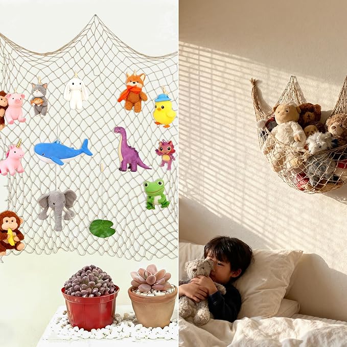 ZUEXT Caramel Decorative Fishing Net 80x40 Inch, Large Picture Fish Net, Wall Photo Hanging Fishnet for Nautical Mermaid Pirate Ocean Themed Hawaii Beach Under the Sea Party Decorations