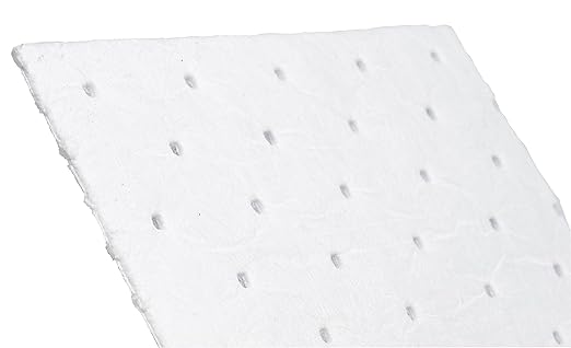 Brady SPC BPO500 15" x 17" Light Weight Economical Oil Only Absorbent Pads - 100 ct