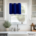ChrisDowa Blackout Curtains 36 Inches Long for Living Room, Grommet Thermal Insulated Room Darkening Curtains for Bedroom (1 Panel Set, Royal Blue, 42W x 36L)