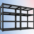 PrimeZone Heavy Duty Garage Shelving 2200 LBS 4 Tier Heavy Duty Storage Shelves Adjustable Industrial Metal Wire Shelf Unit for Garage,Basement,Pantry,Warehouse,Commercial,40" W X 20" D X 60" H 2Pack