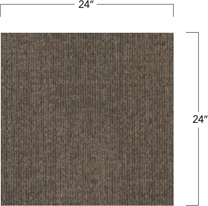 Mohawk Advance 24" x 24" Berber (Loop pile), 0.09" Pile Height, Carpet Tile, PET Fiber, Urgent Report Color, (24 Tiles), (96 sqft/carton)