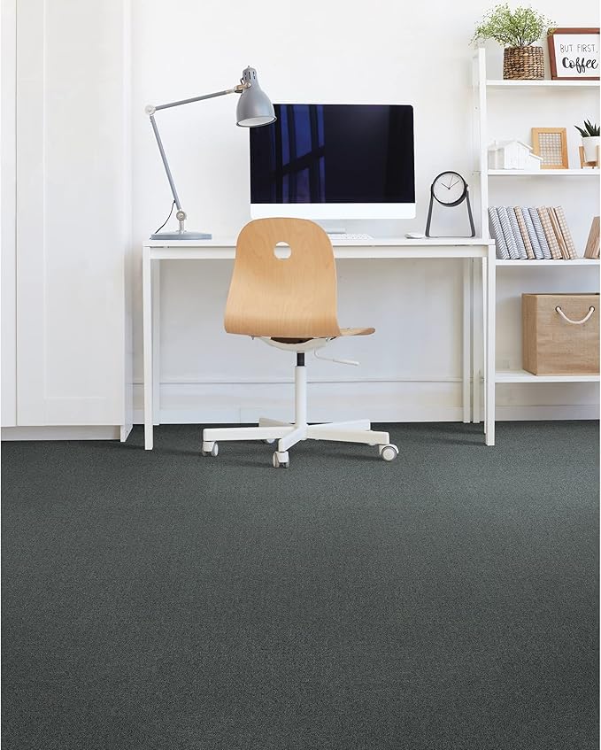 Mohawk Advance 24" x 24" Berber (Loop pile), 0.11" Pile Height, Carpet Tile, Nylon Fiber, Stonehenge Color, (24 Tiles), (96 sqft/carton)