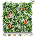 Greenery Wall Panels, 20"x20" 16PCS UV Protected Fake Grass Backdrop Privacy Fence Screen, Artificial Hedges for Outdoors Indoors Green Decor