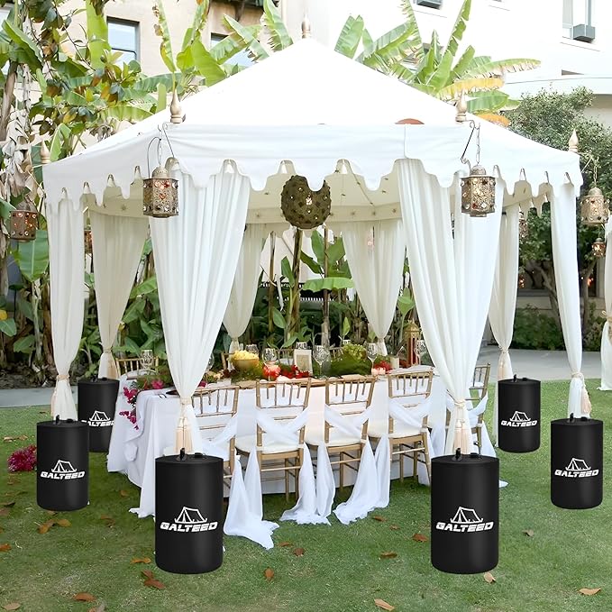 Canopy Water Weight Bag,220 LBS Water Tent Weights Set of 4 Leg Weights for Pop Up Canopy,Canopies,Tent,Gazebo,Black