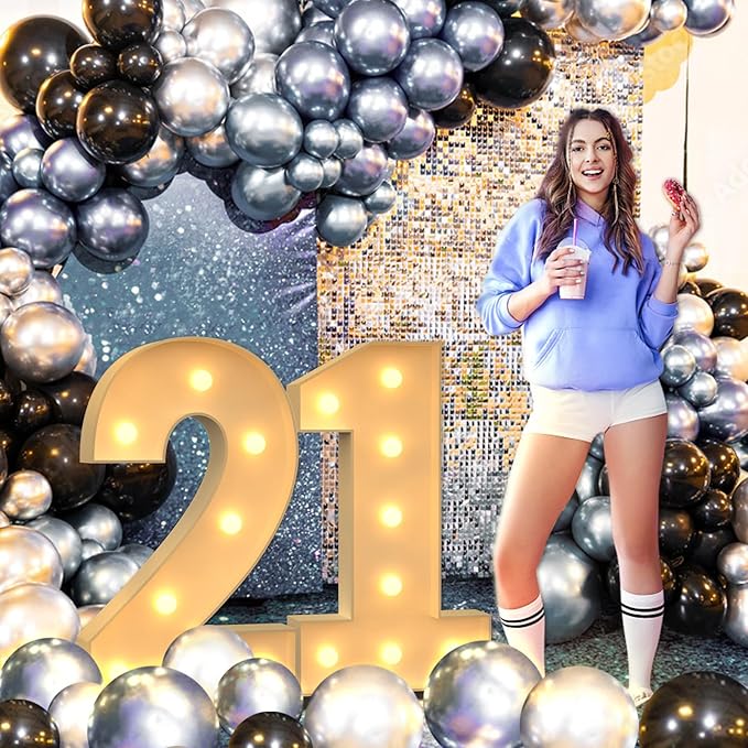 3FT Marquee Numbers, Light Up Numbers 1 for 1st 16th 21st Birthday Decorations, Big Numbers for Party Decorations, Large Light Up Numbers for Party Decor DIY Pre-Cut Foamboad Mosaic Numbers