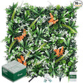 20"X20" Artificial Boxwood Panels, 16PCS Grass Wall Hedge Panels UV-Protected Greenery Privacy Hedge Screen, Grass Backdrop Wall for Indoor Outdoor Patio Balcony, Party Garden Fence Decor