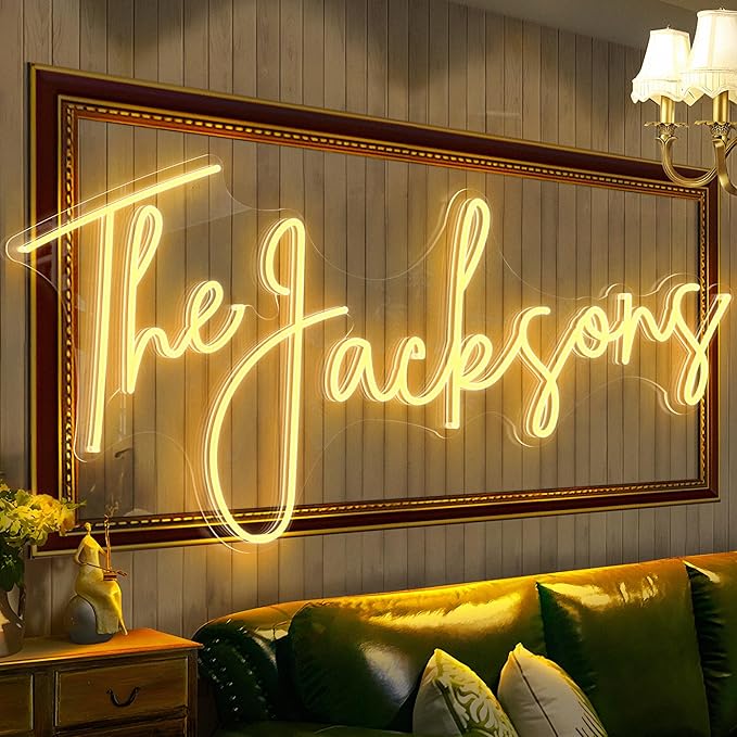Custom Neon Sign, Large Custom LED Sign Customizable for Wedding Events Prom, Custom Neon Signs Personalized for Wall Decor Birthday Gifts Coffee Office Bar Shop Gift