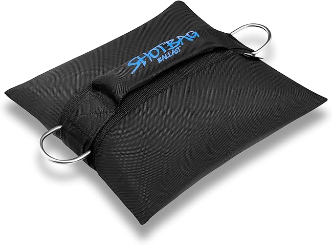 Bag for Wake Surfing, or Wakeboarding, Boat Weight Bags for Boosting Wake, Prefilled With Fine Recycled Steel Shot, Easy to Handle – 5 Year Warranty (Sizes 25lb or 50) (D-Ring, 50 LB)