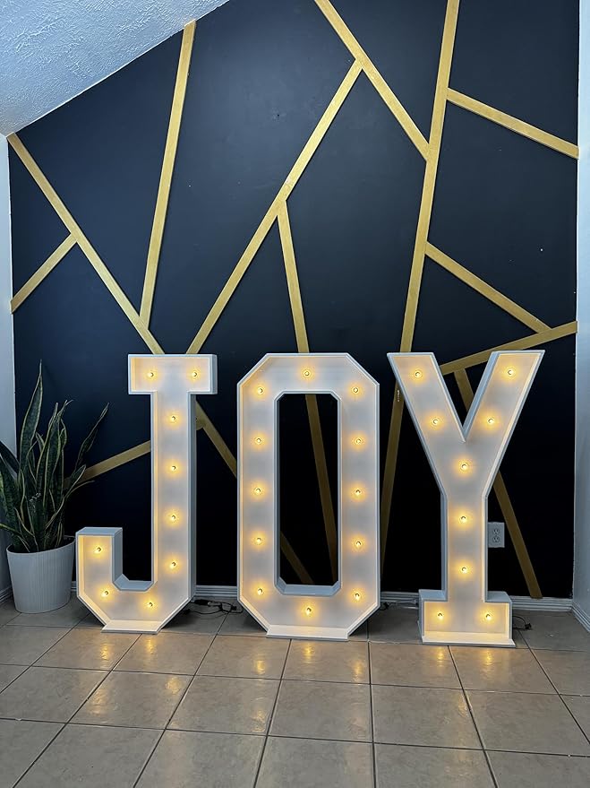 4ft Wood Marquee Letters/Numbers (Price is per Marquee, Once Order is Placed Please Message us to let us Know What Letters/Numbers You Need
