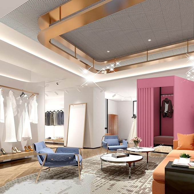 Clothing Store Fitting Room, Portable Dressing Room, Movable Changing Room for Boutique with Shading Fabric Cloth Privacy Curtains Screen for Bar Party Pool (Pink)