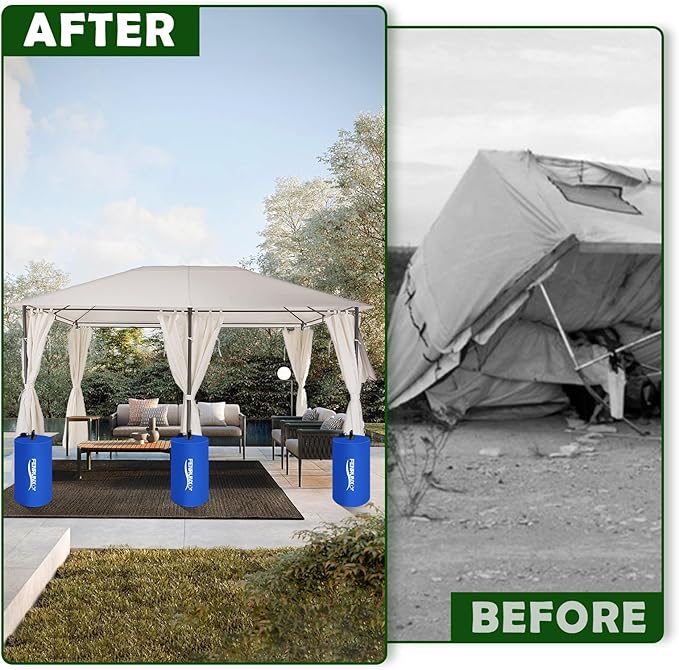 Canopy Water Weight Bag,220 LBS Heavy Duty Tent Weights Set of 4 Leg Weights for Pop Up Canopy,Tent,Gazebo,Carport,Blue