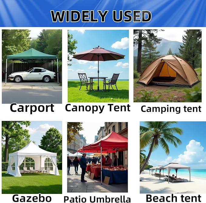 160LBS Heavy Duty Canopy Weights Sand Bags for Pop Up Canopy Tent Legs,Patio Umbrellas, Gazebos,4 Pack Black (Without Sand)