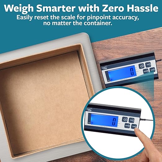 Smart Weigh 440 lbs x 1 oz. Digital Heavy Duty Shipping and Postal Scale, Package Scale with Durable Stainless Steel Large Platform, Post Office Postal Scale and Luggage Scale