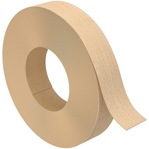 Maple Edge Banding, 3/4 inch x 25ft roll of Wood Edge Banding Pre-glued Flexible, Veneer Tape Banding for Cabinet Repair Furniture