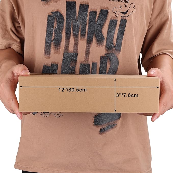 EdenseeLake 40 Pack 12x4x3 inches Shipping Boxes Small Cardboard Boxes for Packing, Moving, Mailing, Brown