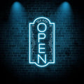 Vertical open sign Vertical Open Led Sign Neon Sign business window light vertical open signs for business (Ice Blue SUPER LARGE SIZE 40x22")
