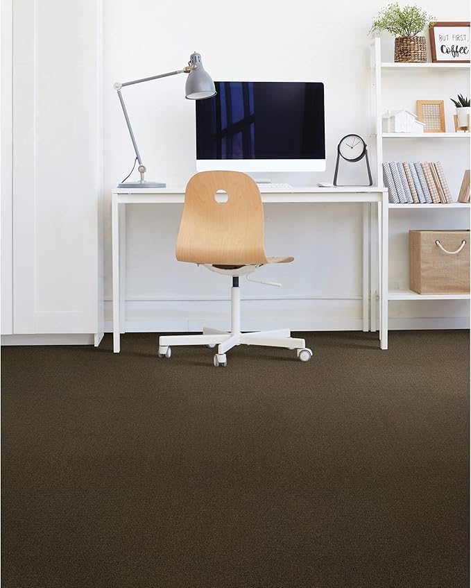 Mohawk Advance 24" x 24" Berber (Loop pile), 0.11" Pile Height, Carpet Tile, Nylon Fiber, Tierra Color, (24 Tiles), (96 sqft/carton)