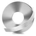 GSCIT Club Silver Edge Banding, 1/2 Inch x 100ft Aluminum Brushed Edge Banding PVC Edge Trim for Cabinet Repair Furniture