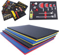 5S Tool Box Shadow Foam Organizers (2 Color) Custom Size (26.25" x 39.75", Black Top/Yellow Bottom)